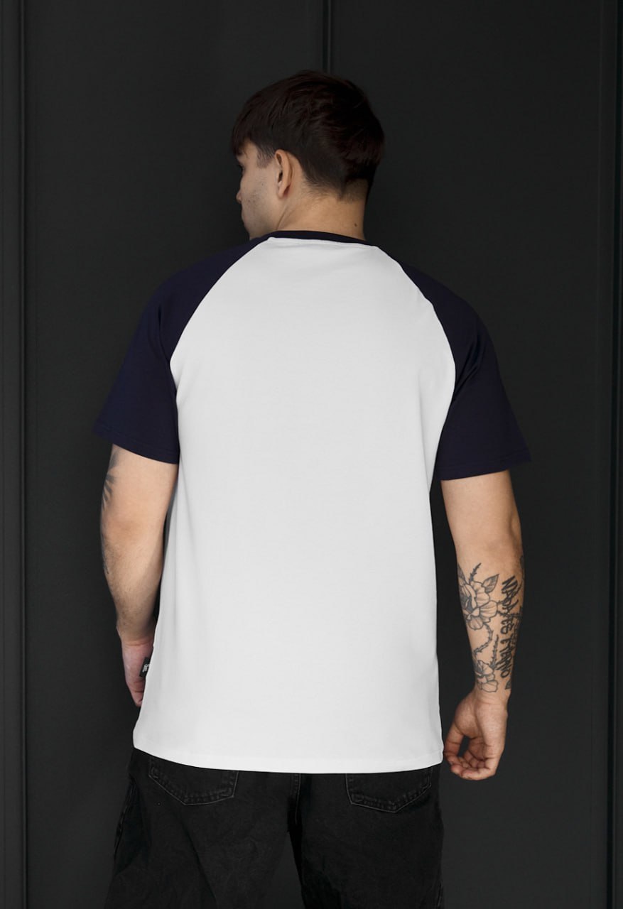 Koszulka Staff logo navy & white