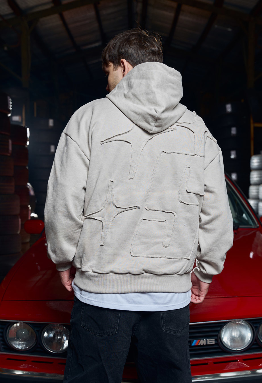 Bluza Staff S light gray oversize