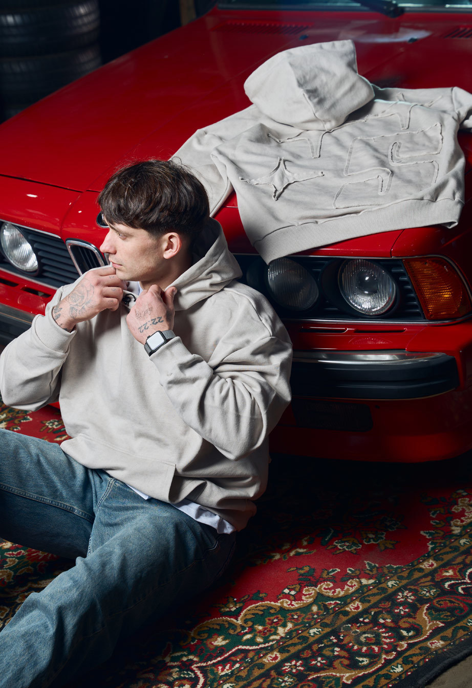 Bluza Staff S light gray oversize