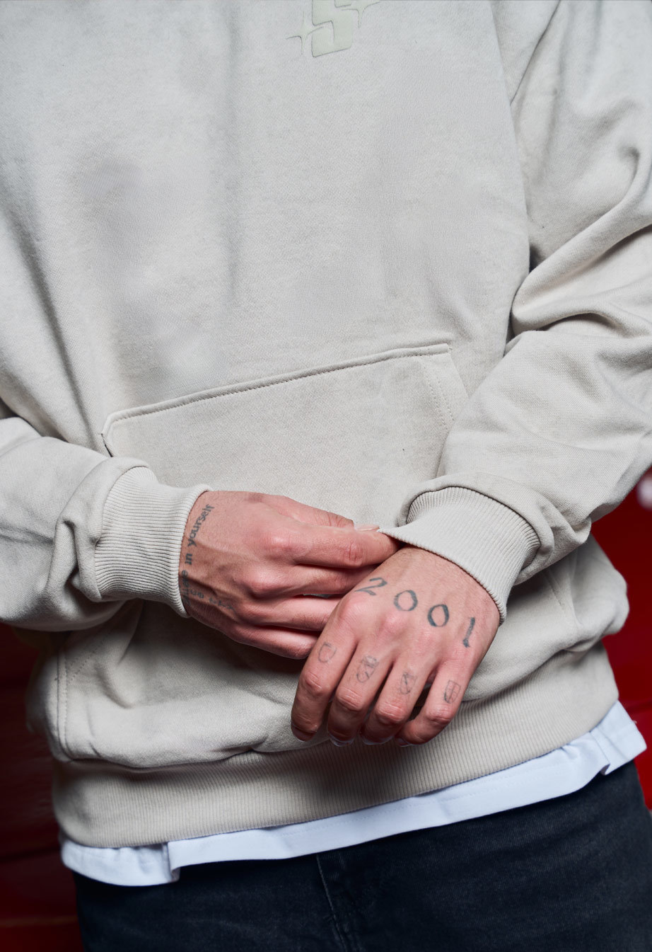 Bluza Staff S light gray oversize