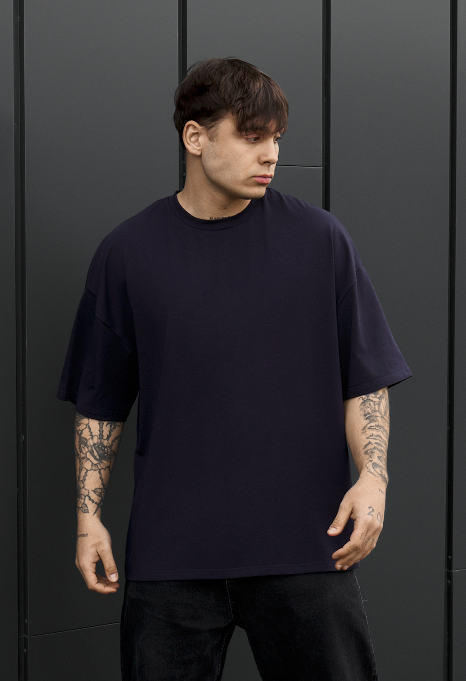 Koszulka Staff navy oversize