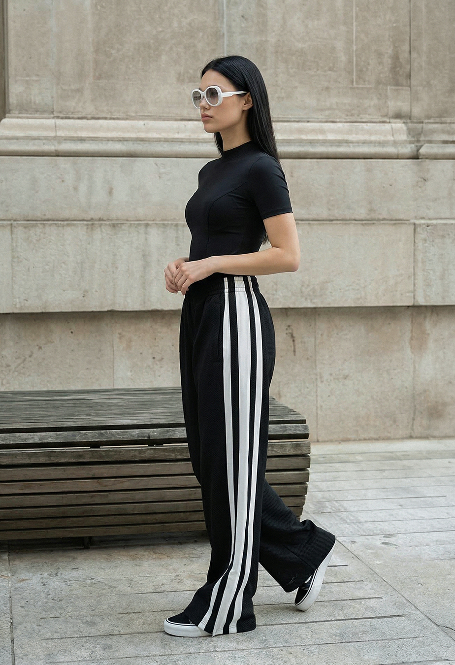 Spodnie Staff han black & white