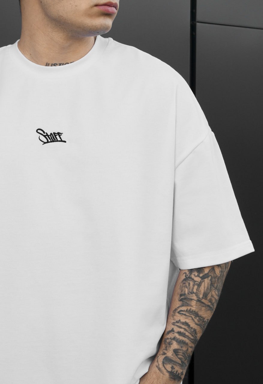Koszulka Staff logo white oversize