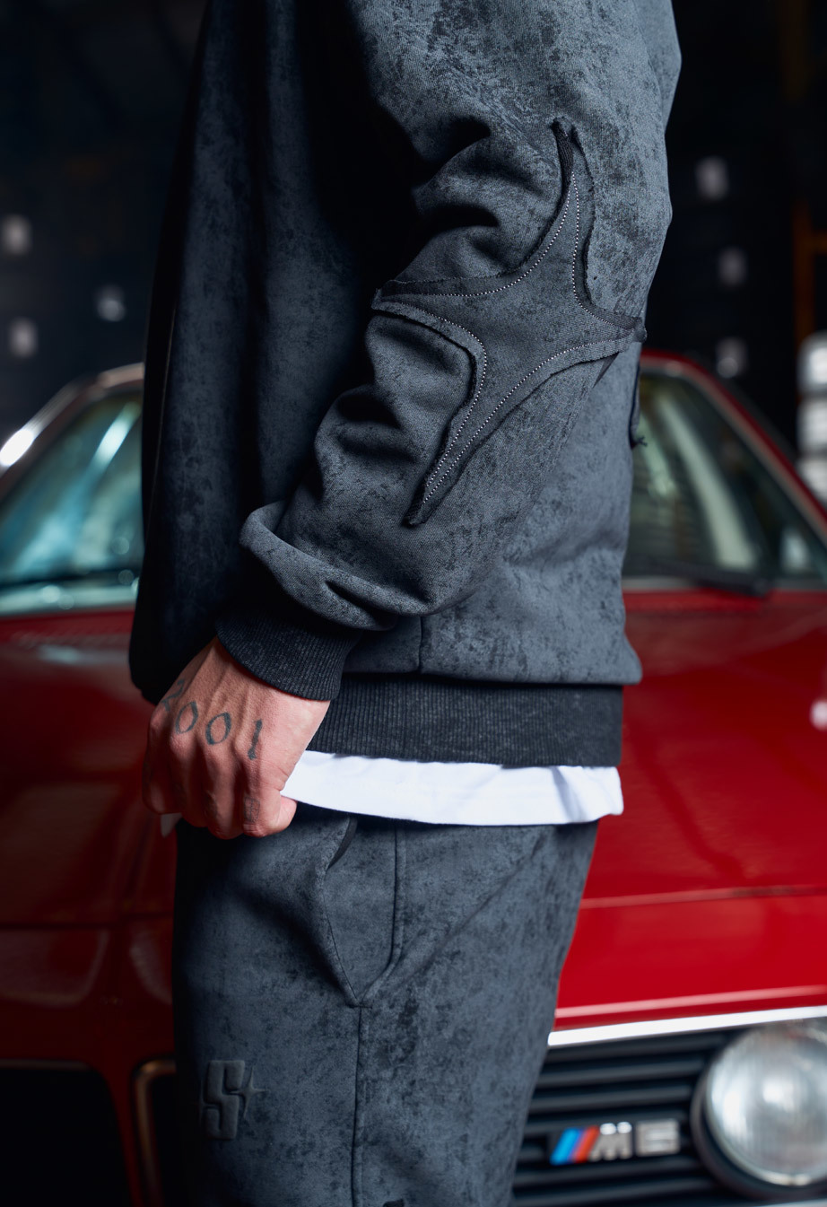 Bluza Staff S dark gray oversize