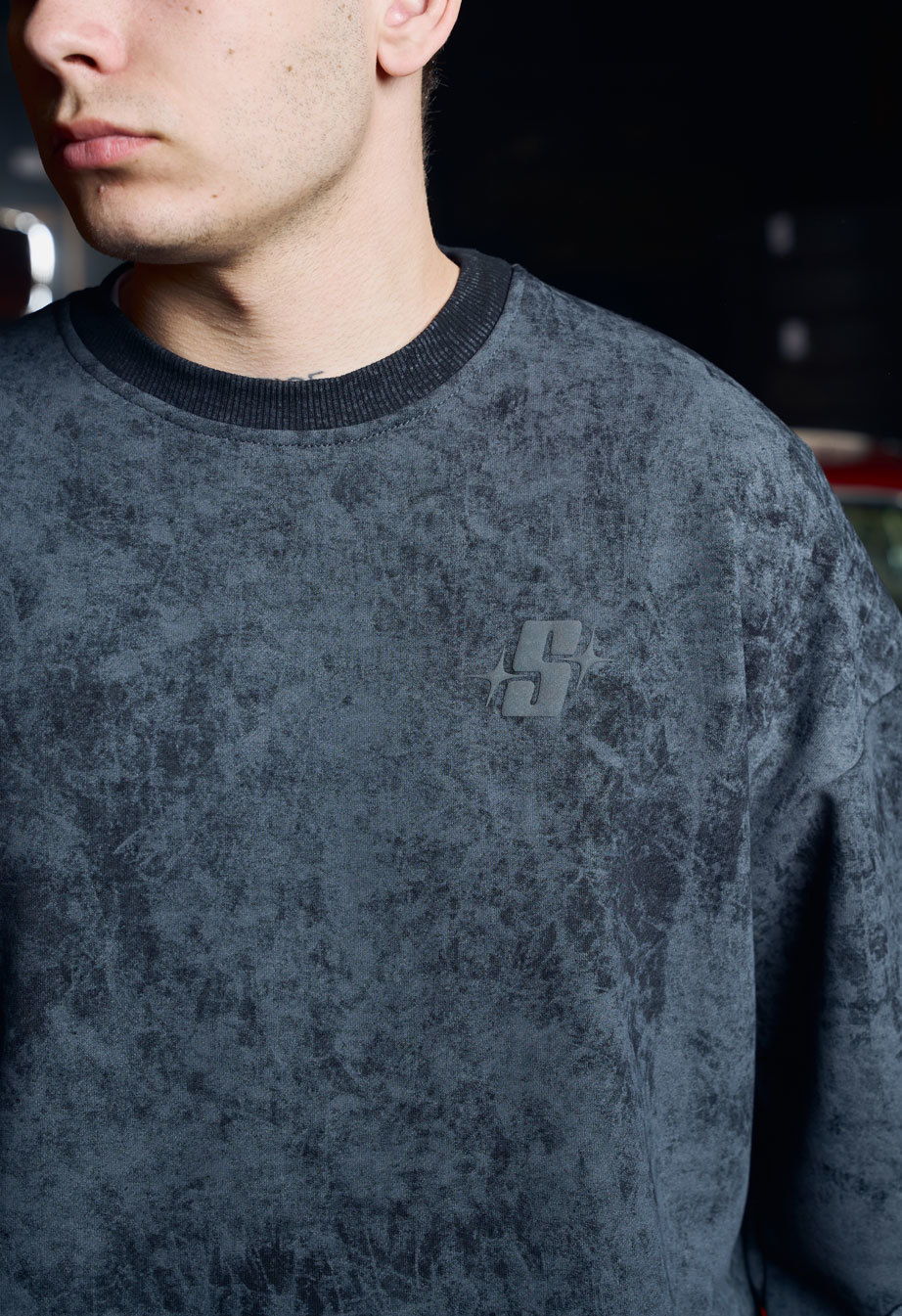 Bluza Staff S dark gray oversize