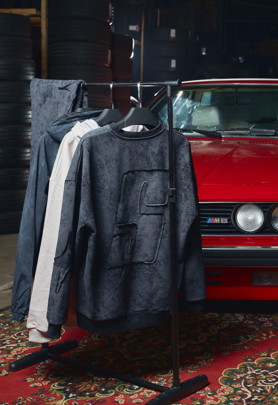 Bluza Staff S dark gray oversize