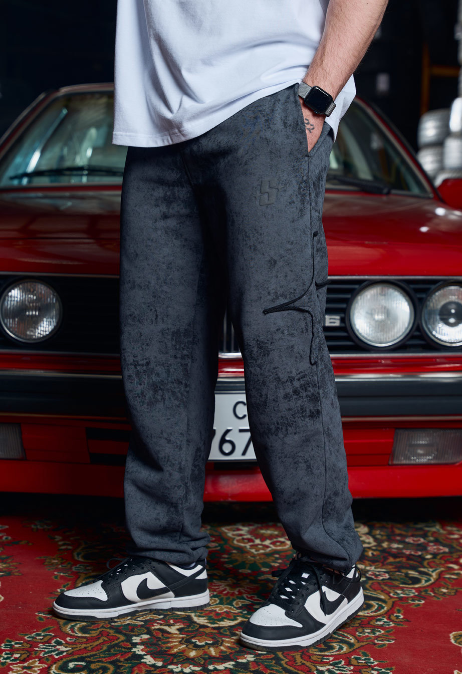 Spodnie dresowe Staff S dark gray