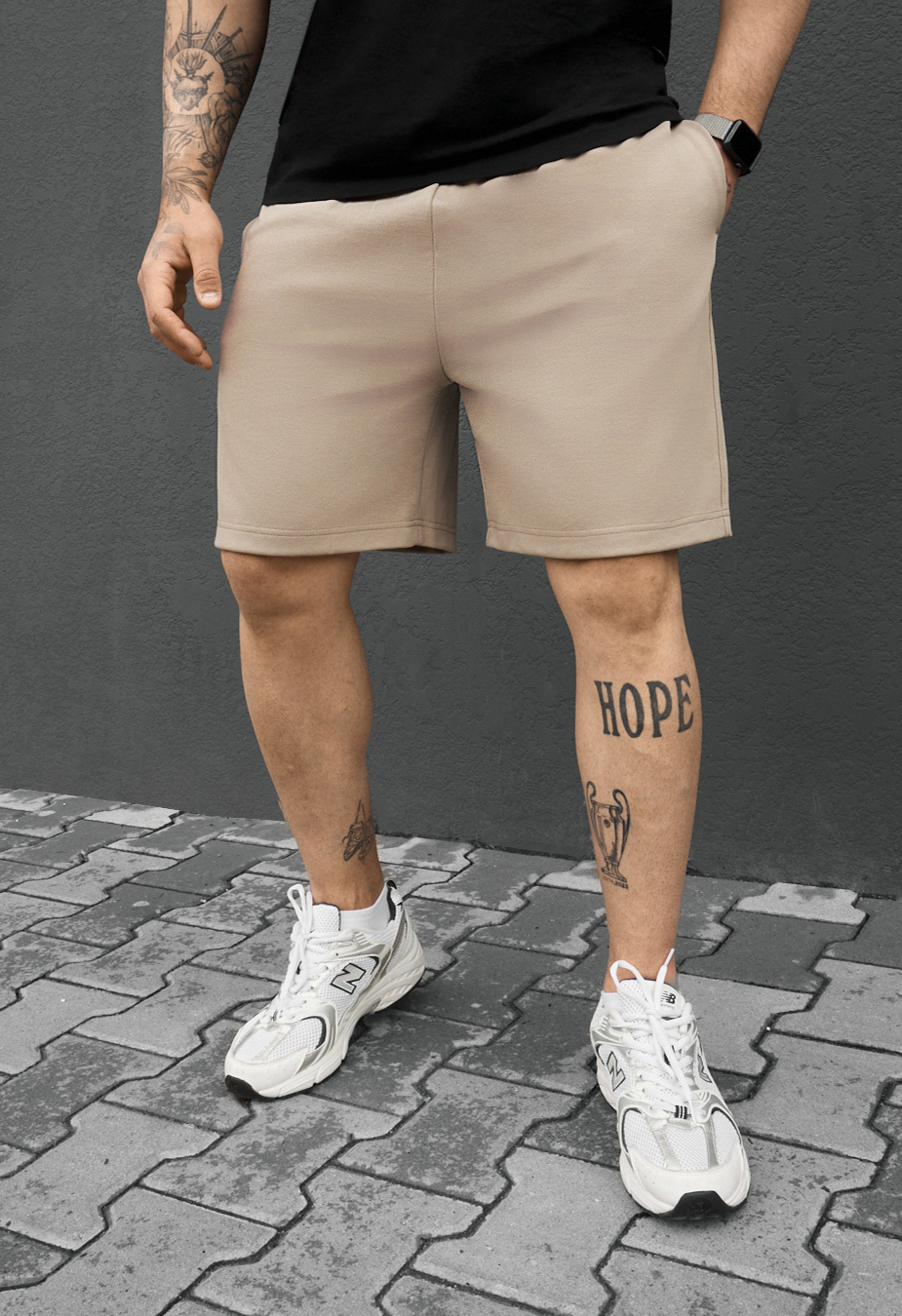 Spodenki Staff cor beige