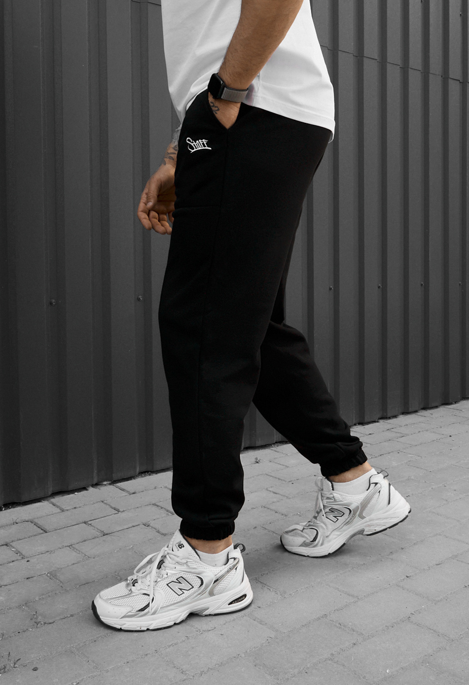Spodnie Staff logo black