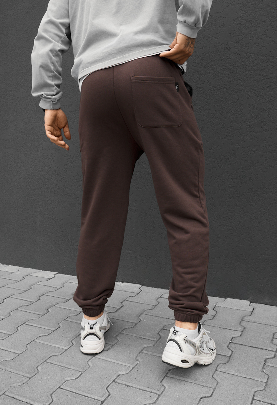 Spodnie Staff logo brown