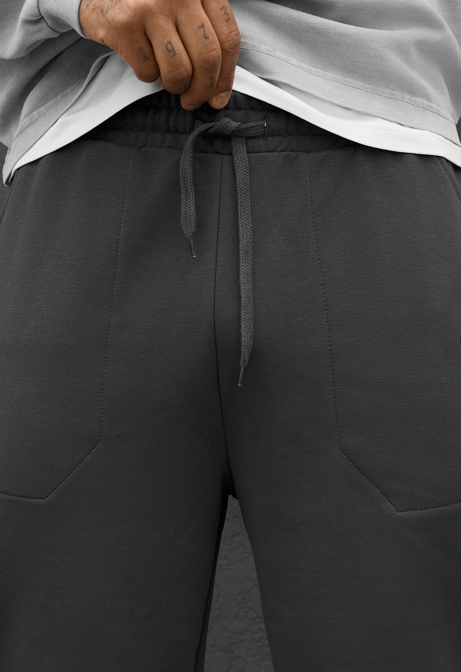 Spodnie Staff al logo dark gray