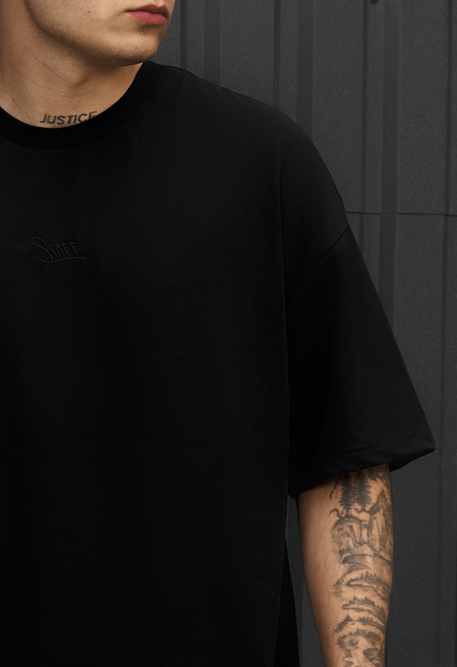 Koszulka Staff logo black oversize