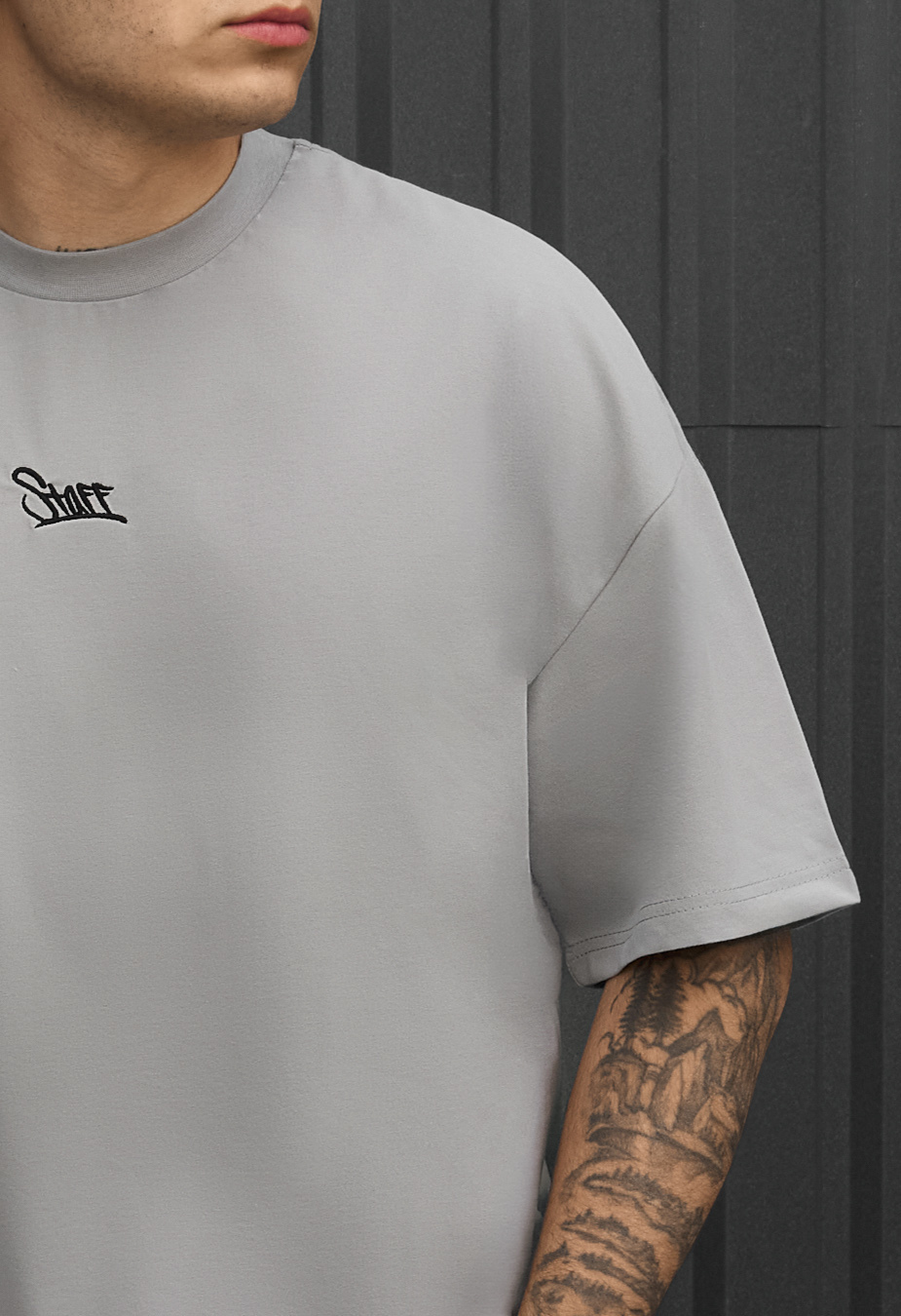 Koszulka Staff logo gray oversize