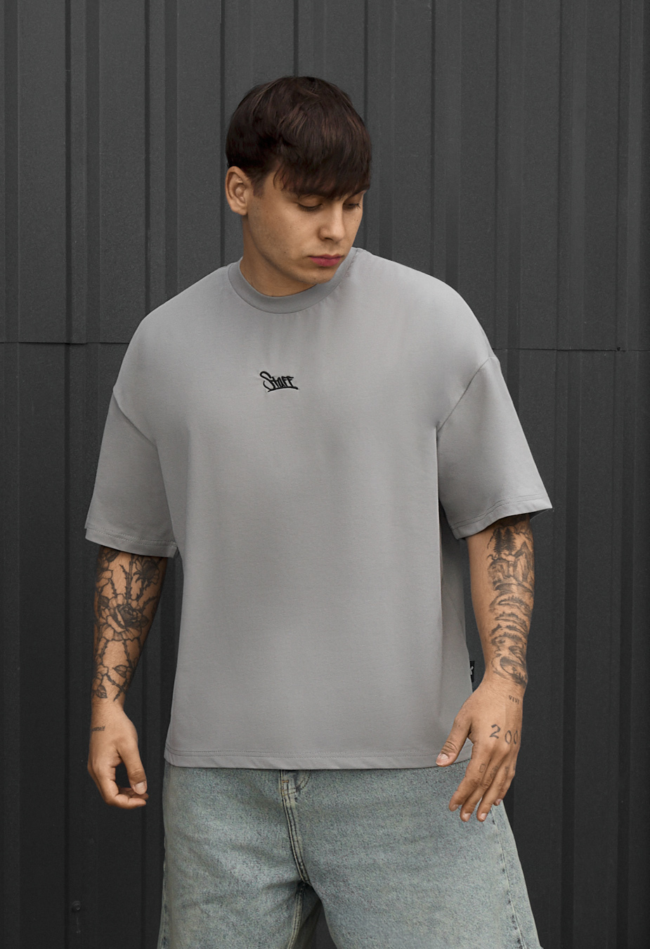 Koszulka Staff logo gray oversize