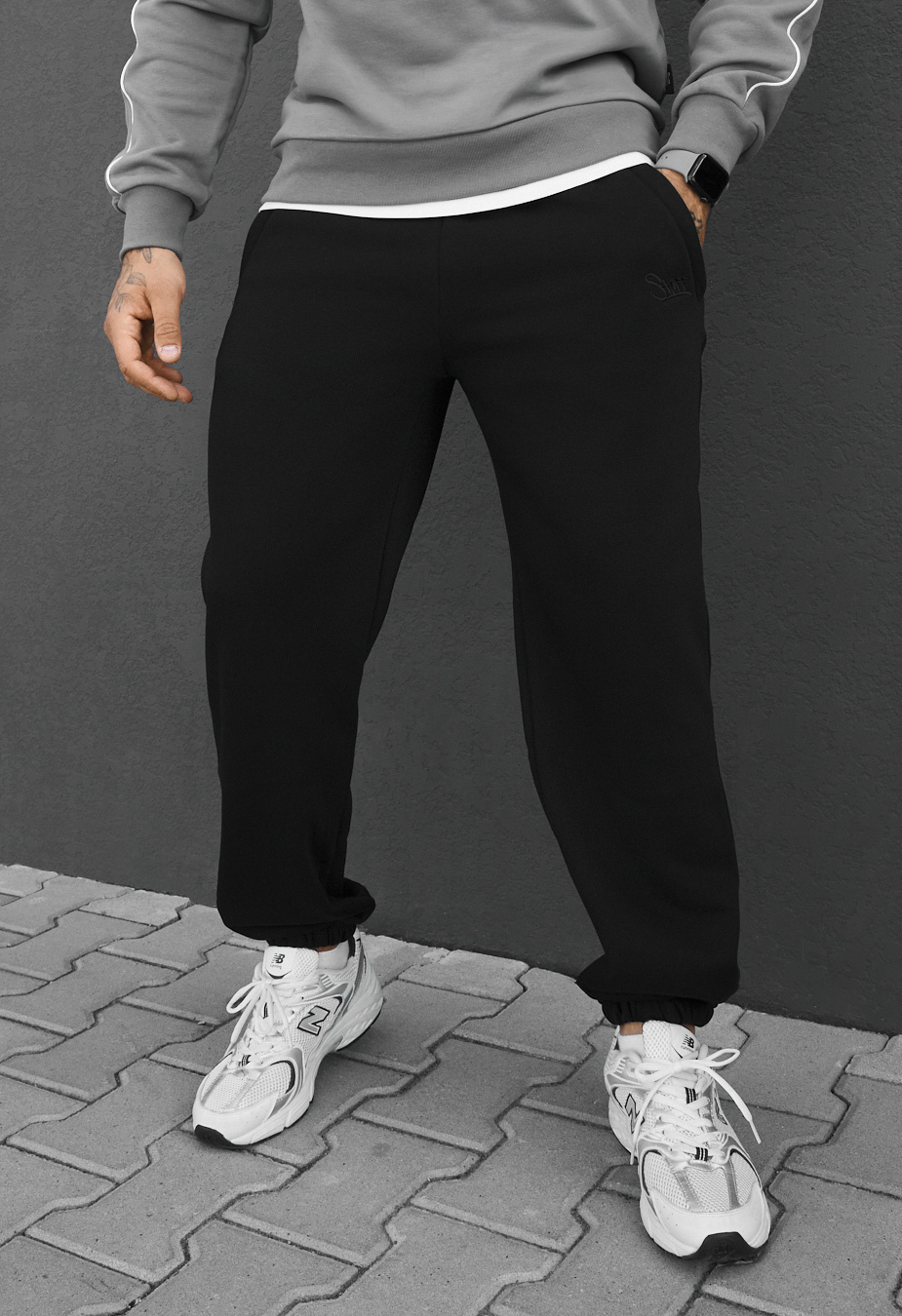 Spodnie dresowe Staff pul black fleece