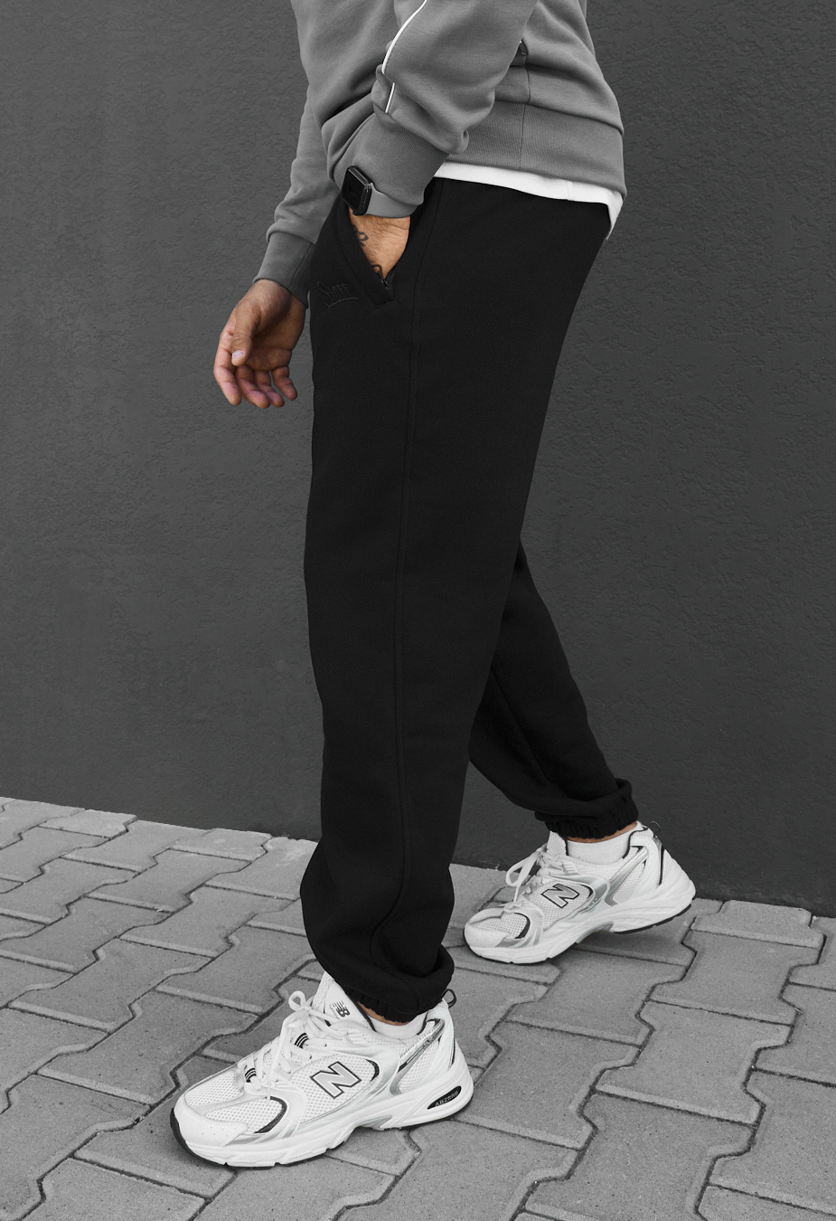 Spodnie dresowe Staff pul black fleece
