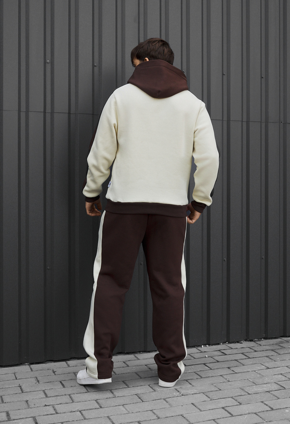 Dres Staff cor dark brown & milk fleece