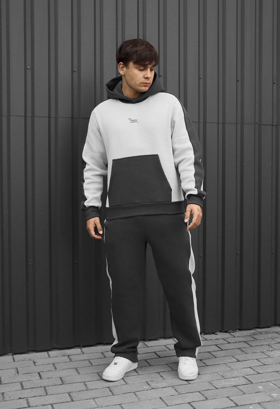 Dres Staff cor dark gray & light gray fleece