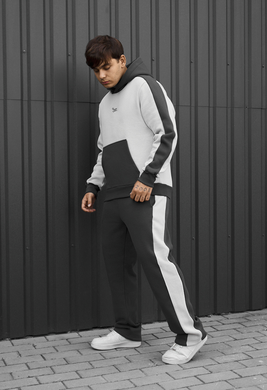 Dres Staff cor dark gray & light gray fleece
