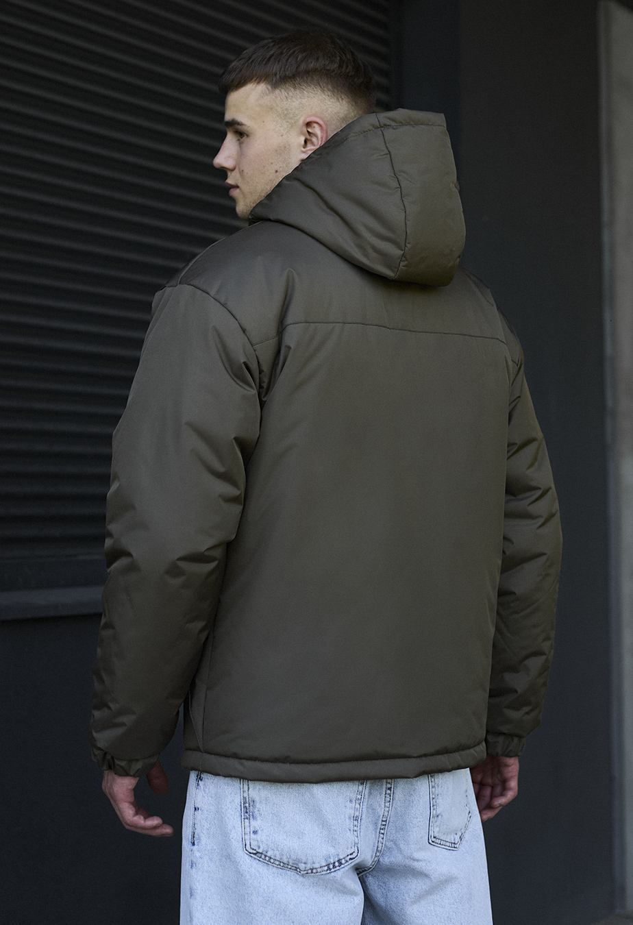 Kurtka zimowa Staff br dark khaki logo
