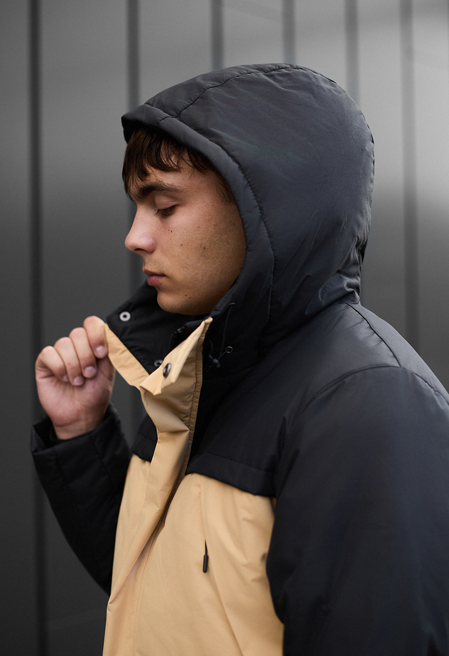 Parka zimowa Staff to black & beige