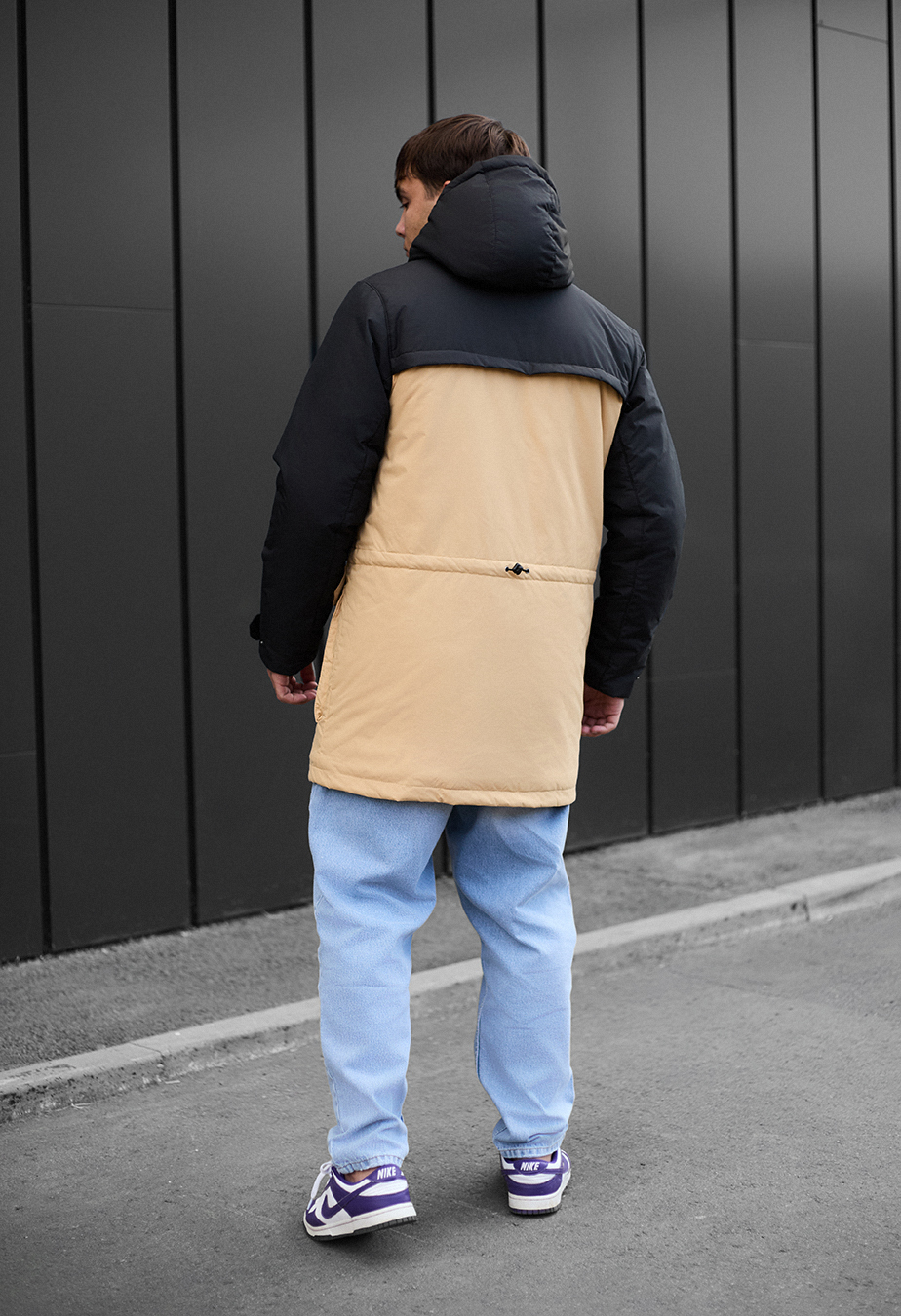 Parka zimowa Staff to black & beige