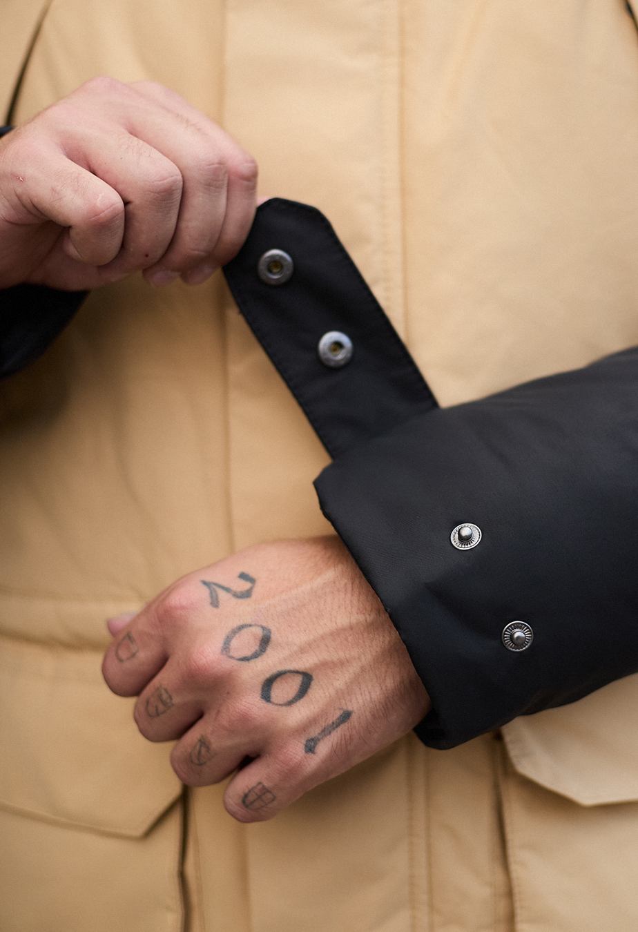 Parka zimowa Staff to black & beige
