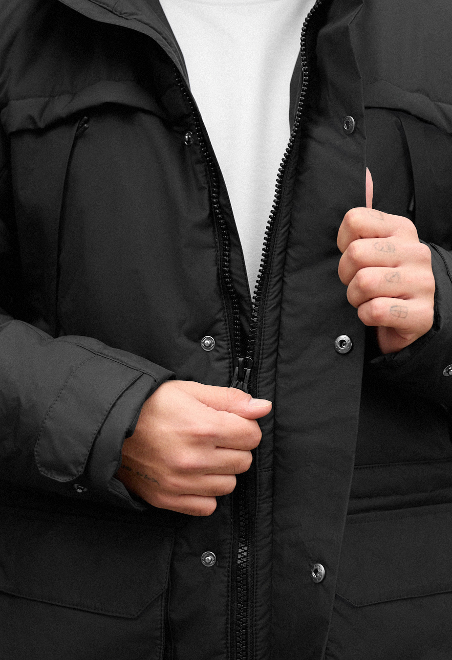  Parka zimowa Staff to black