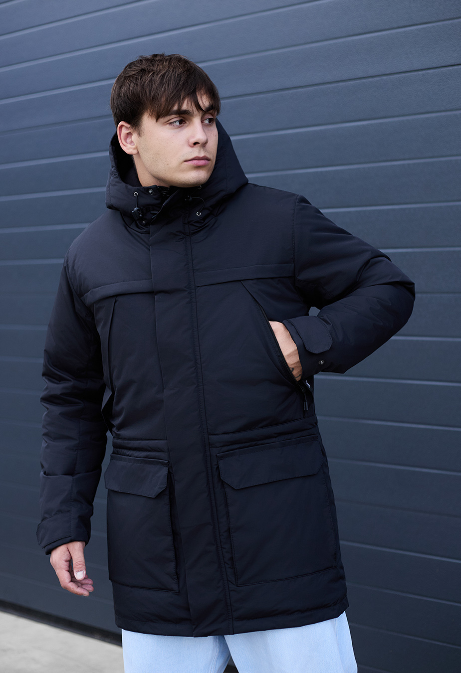 Zimowa parka Staff to black