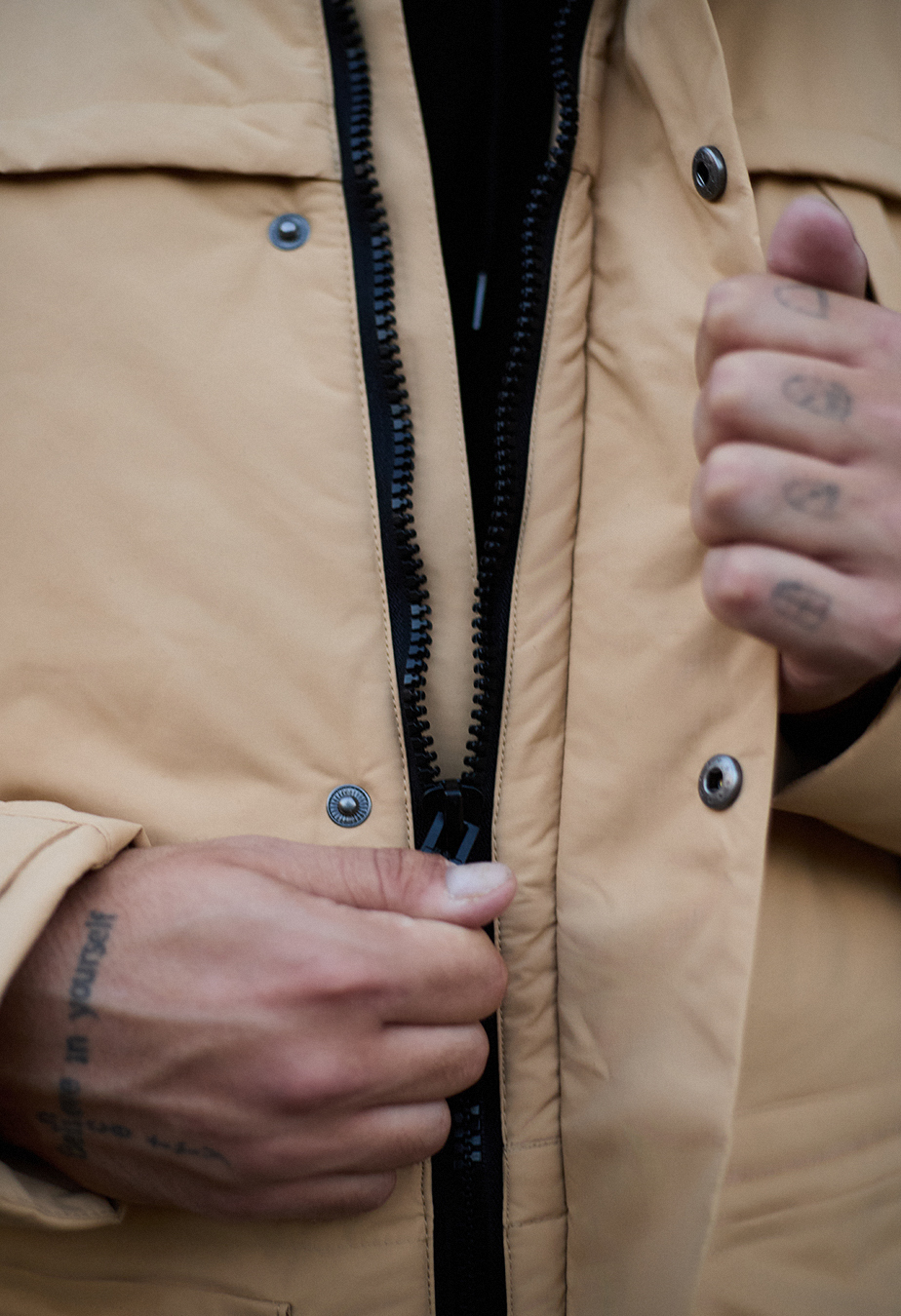 Parka zimowa Staff to beige