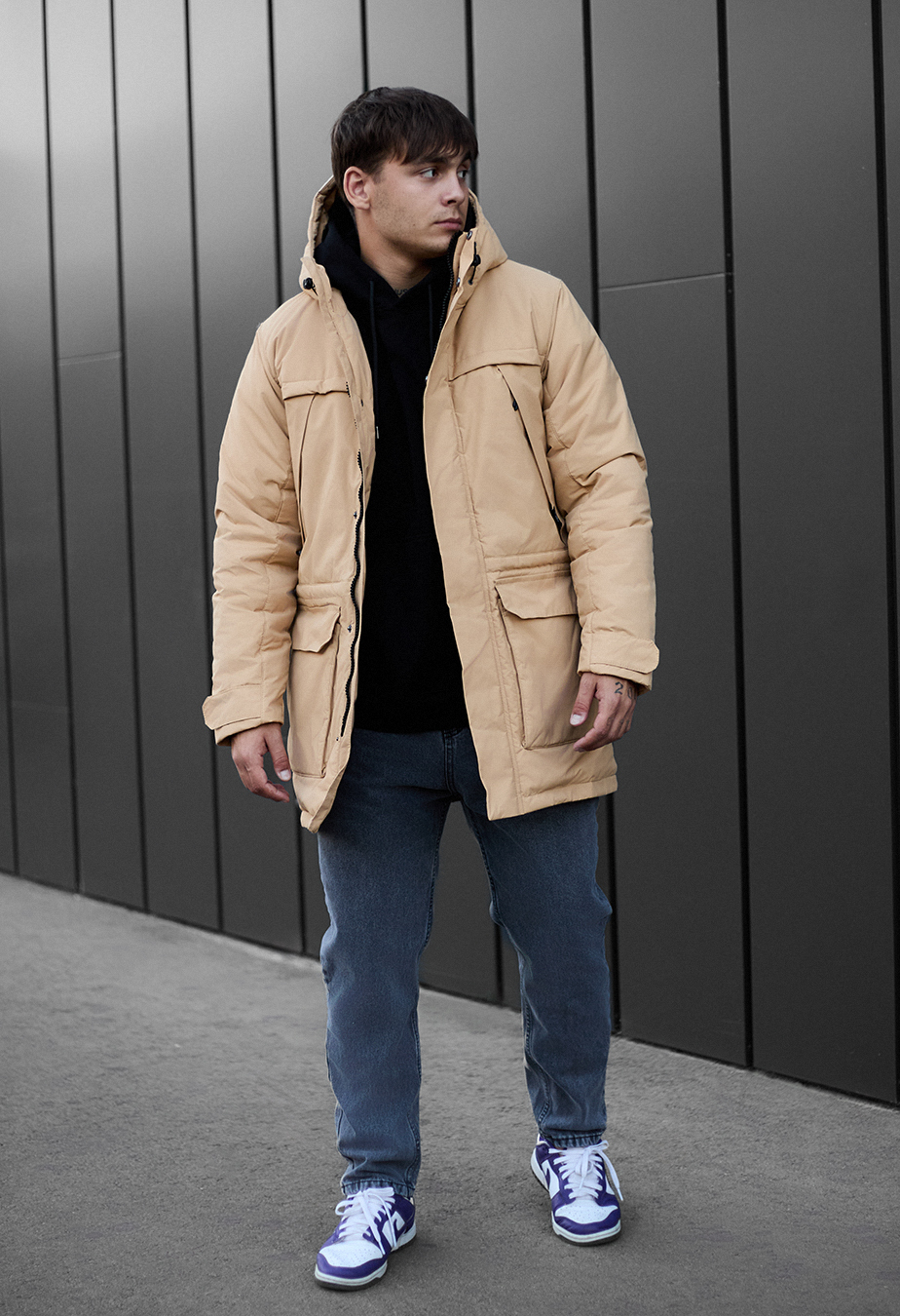 Parka zimowa Staff to beige