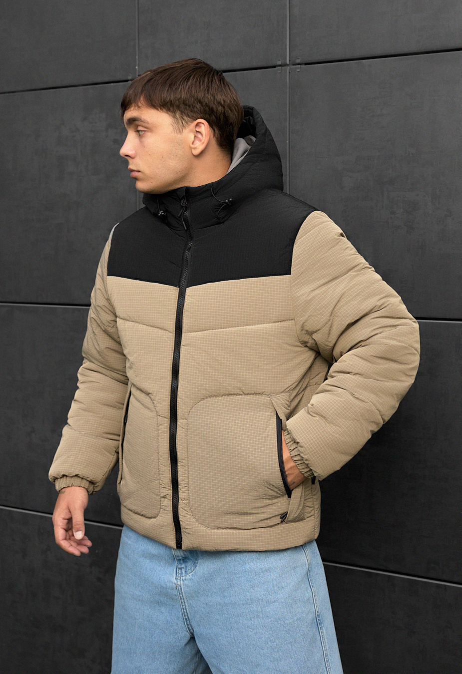 Kurtka Staff loxx light brown & black