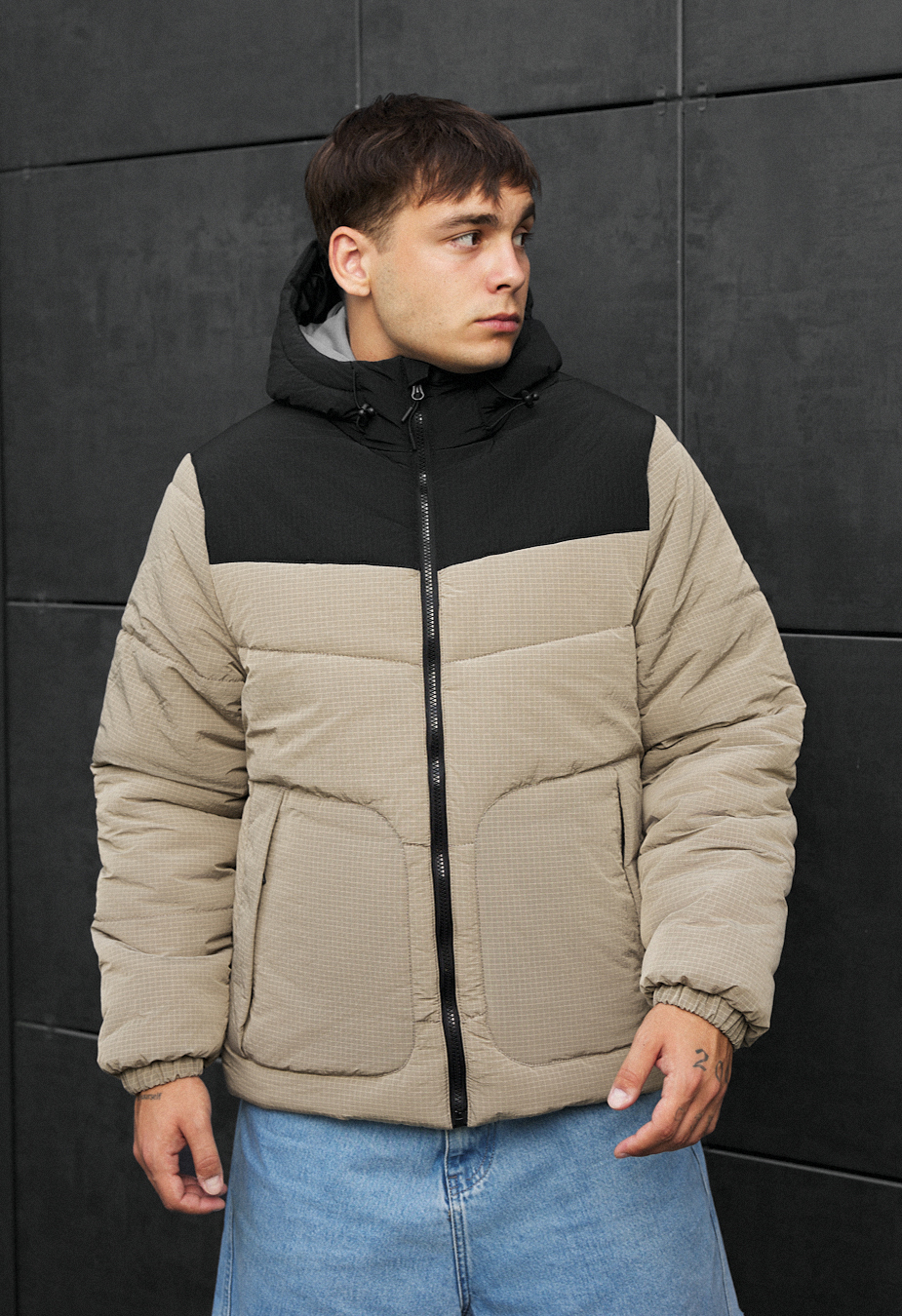 Kurtka Staff loxx light brown & black