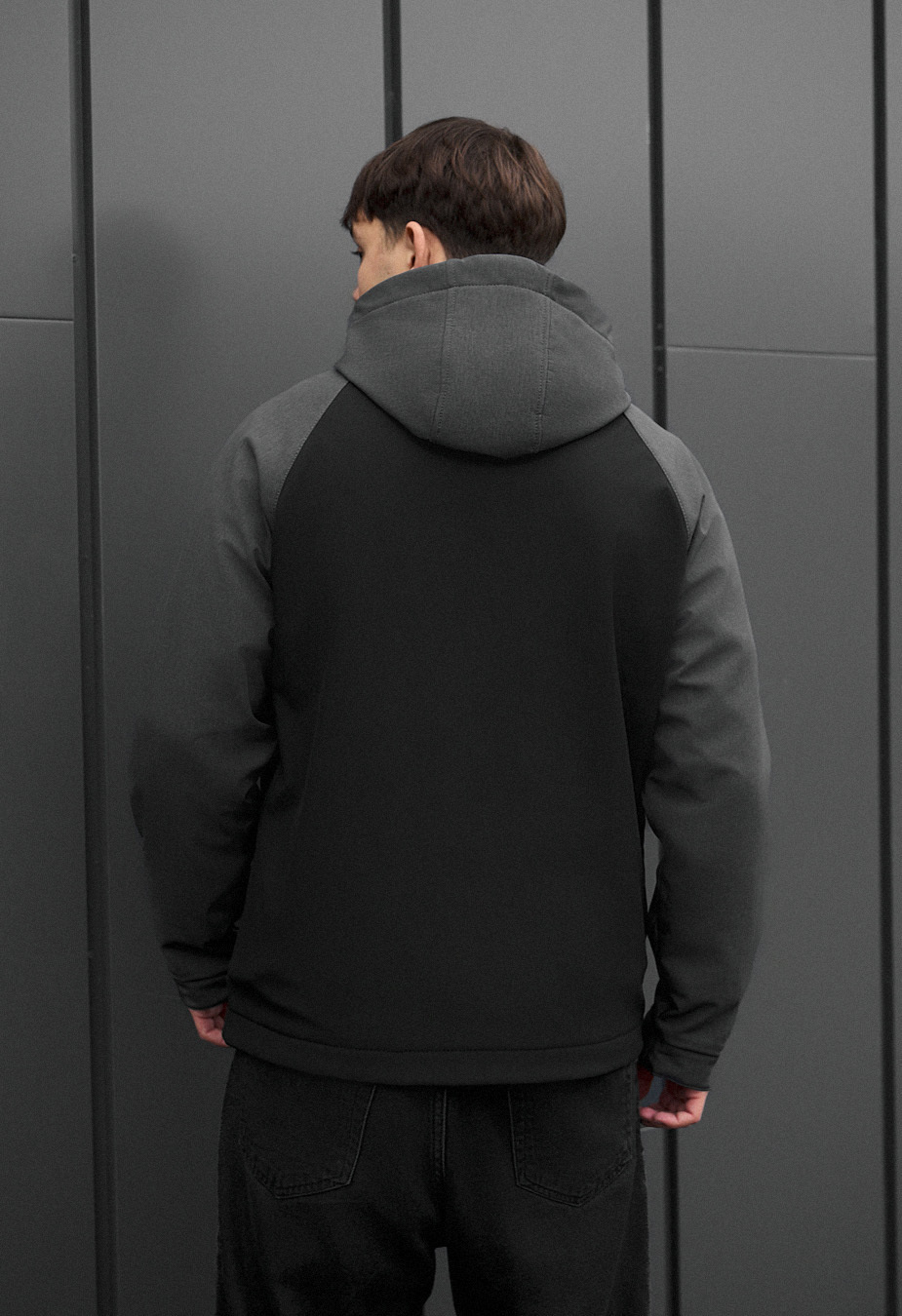 Kurtka soft shell Staff nexa black & dark gray