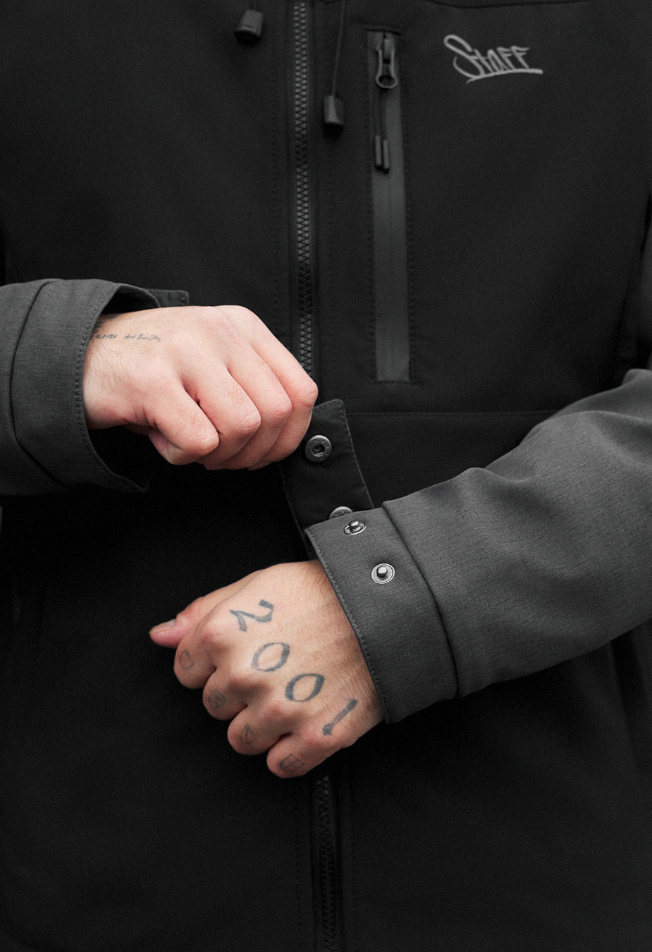 Kurtka soft shell Staff nexa black & dark gray