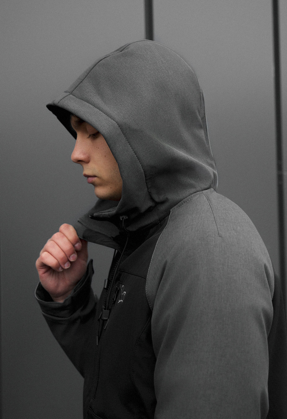 Kurtka soft shell Staff nexa black & dark gray