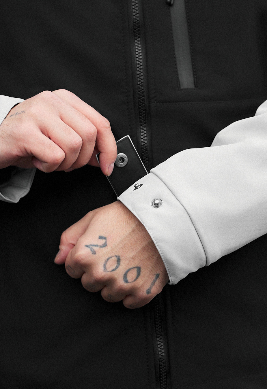 Kurtka soft shell Staff nexa black & light gray