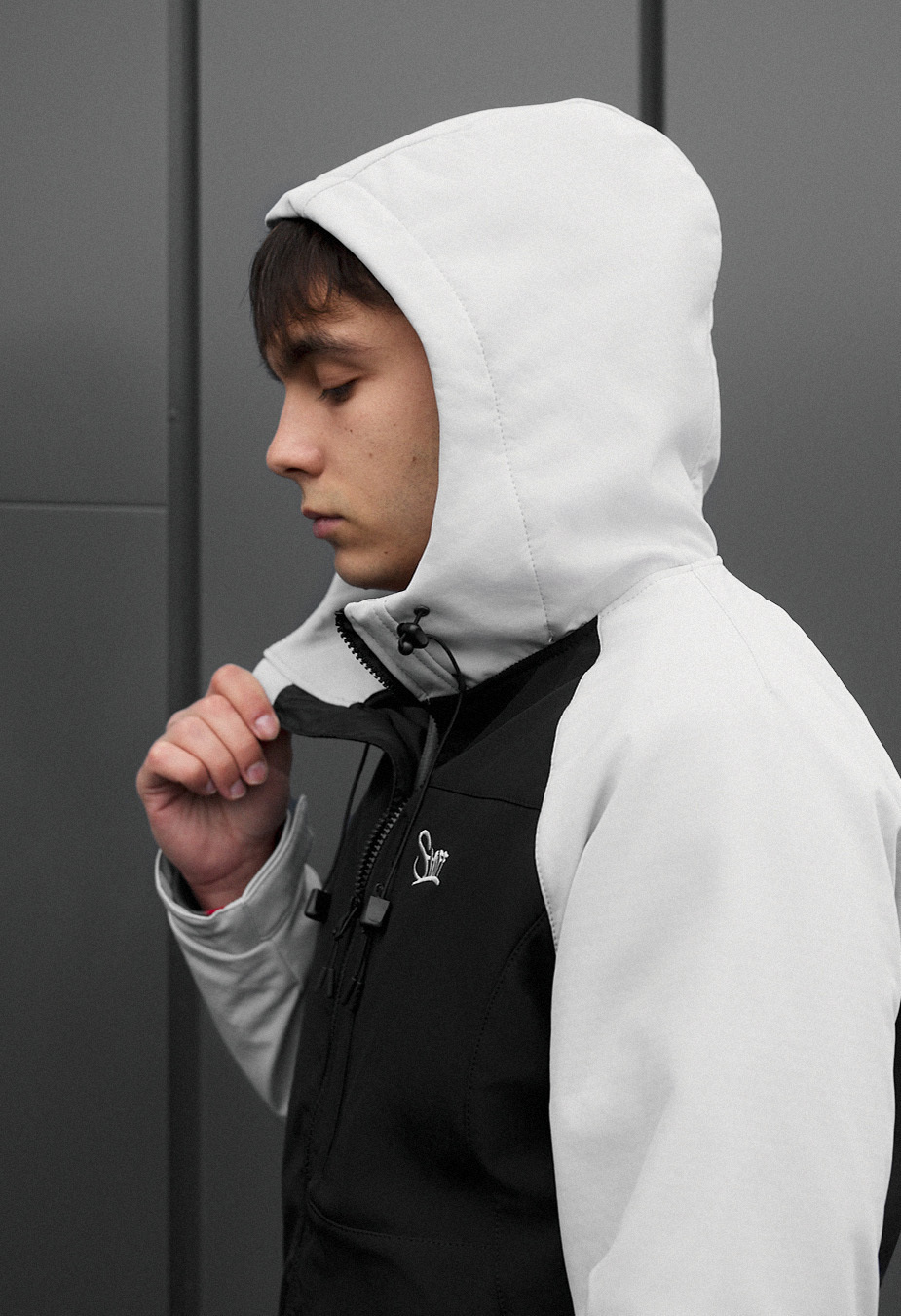 Kurtka soft shell Staff nexa black & light gray