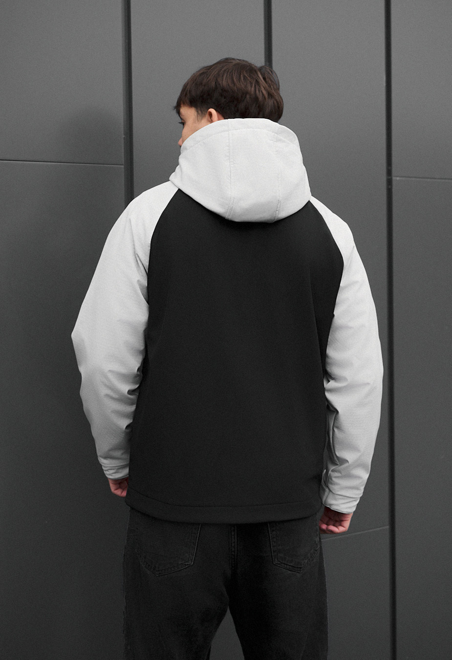 Kurtka soft shell Staff nexa black & light gray