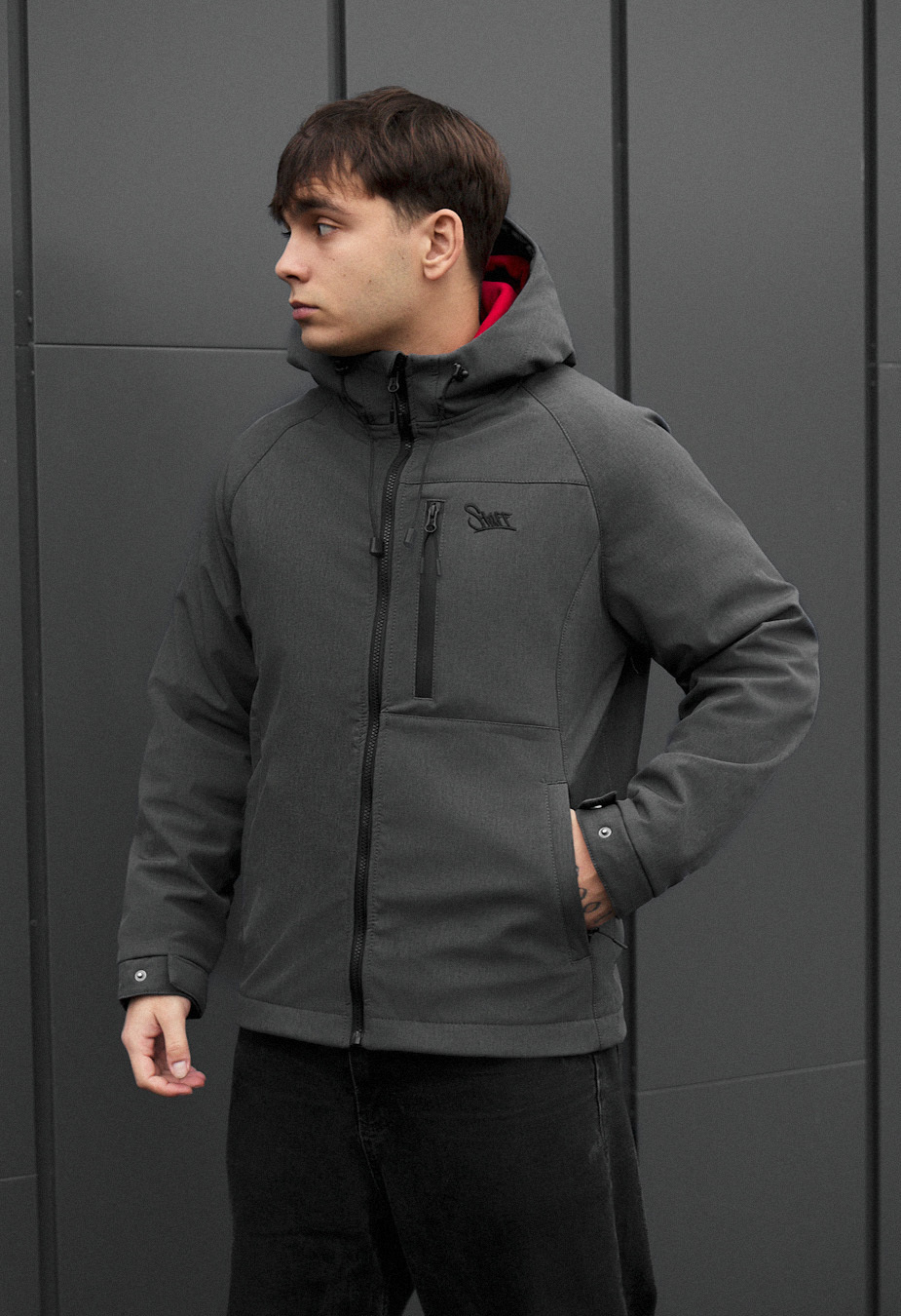 Kurtka soft shell Staff nexa gray
