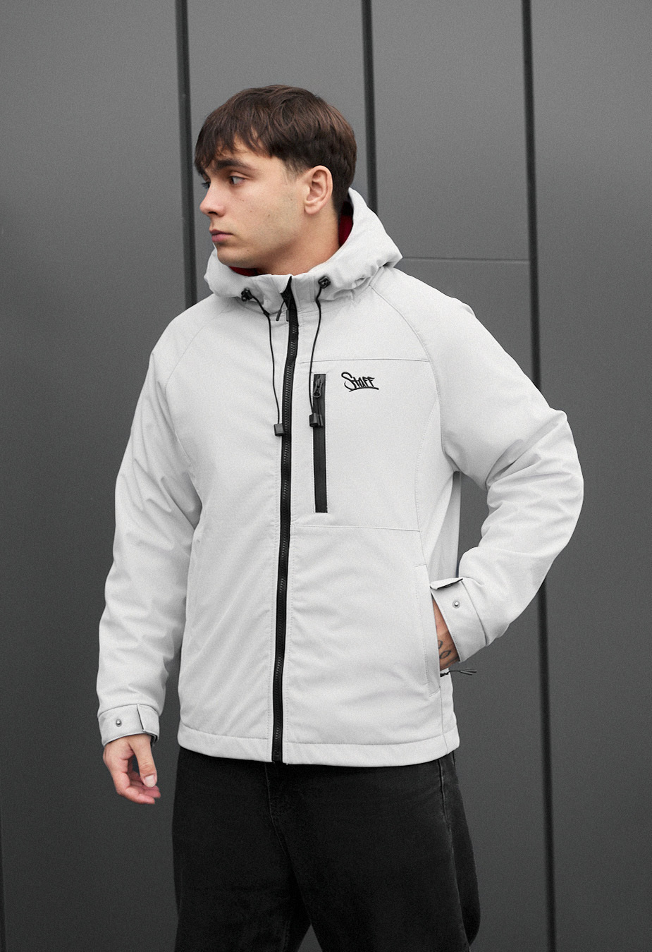 Kurtka soft shell Staff nexa light gray