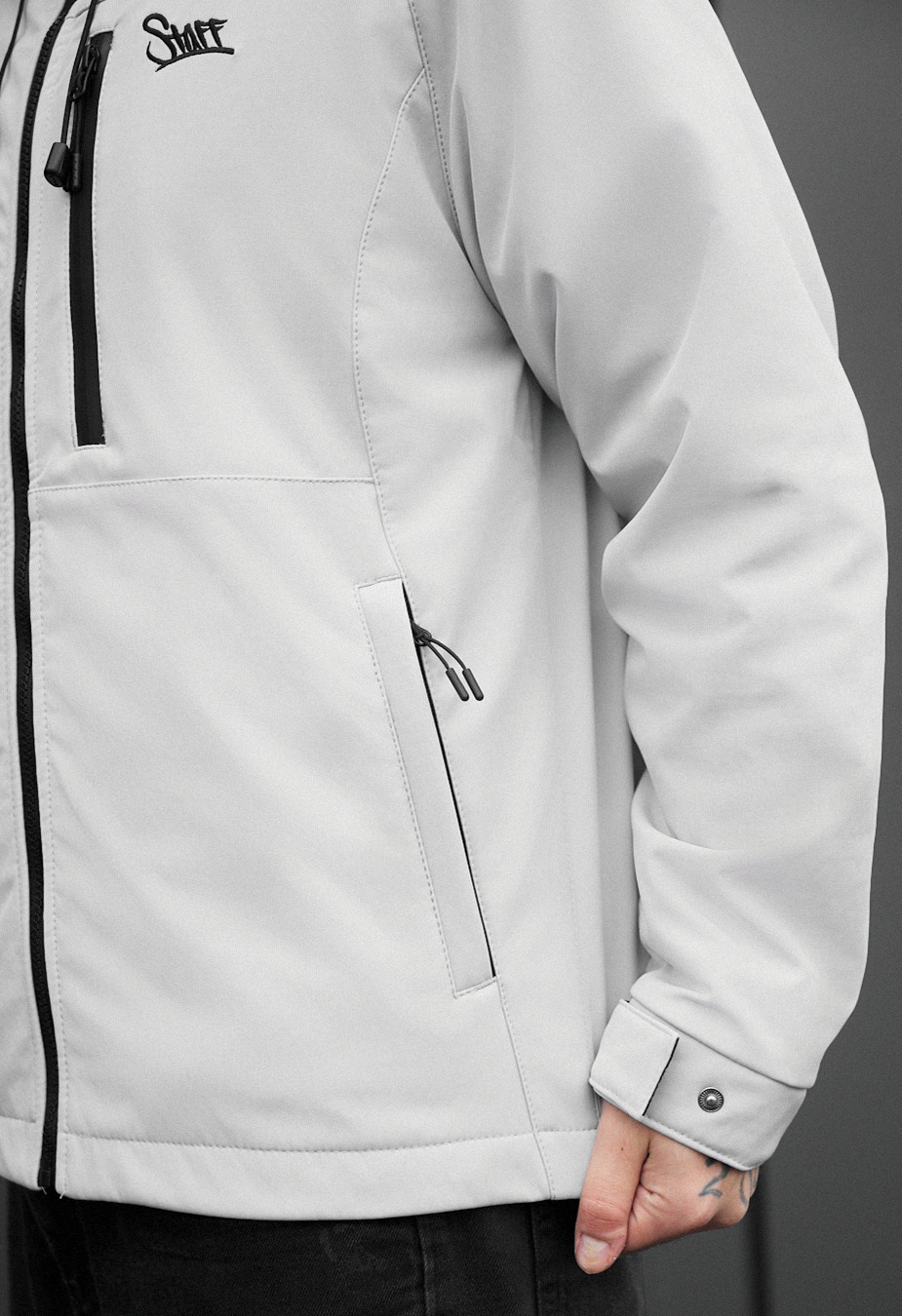 Kurtka soft shell Staff nexa light gray