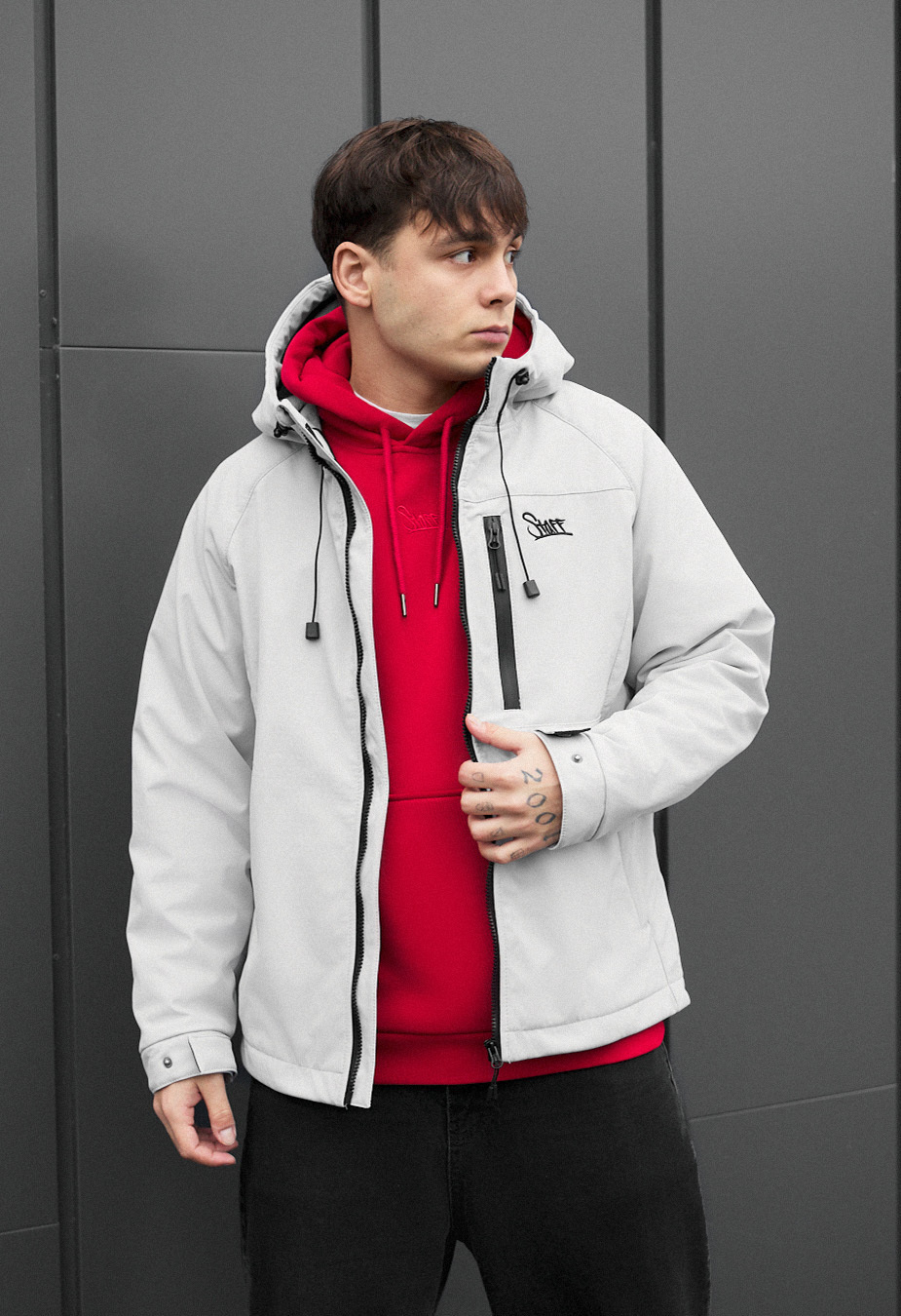 Kurtka soft shell Staff nexa light gray