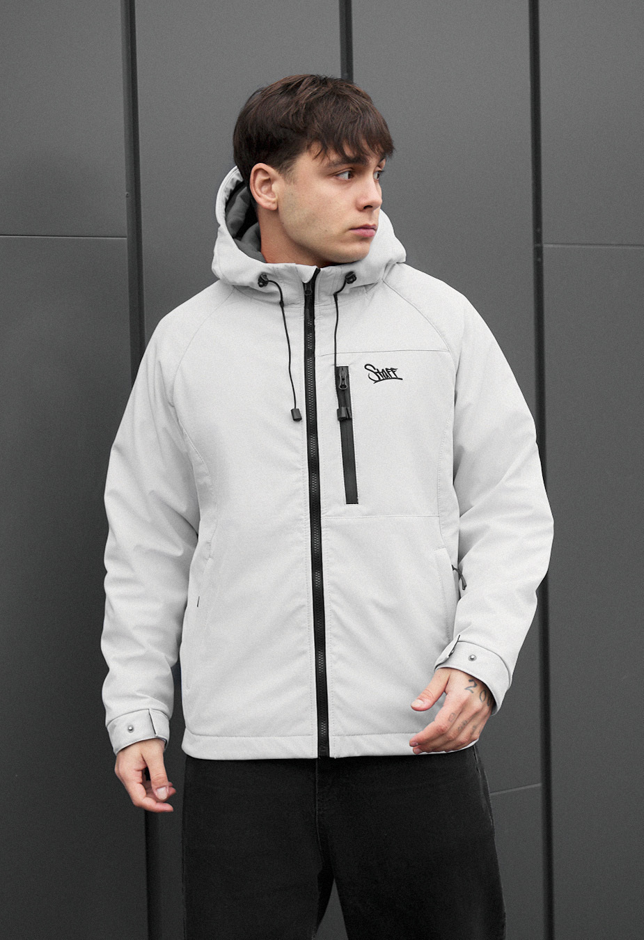 Kurtka soft shell Staff nexa light gray