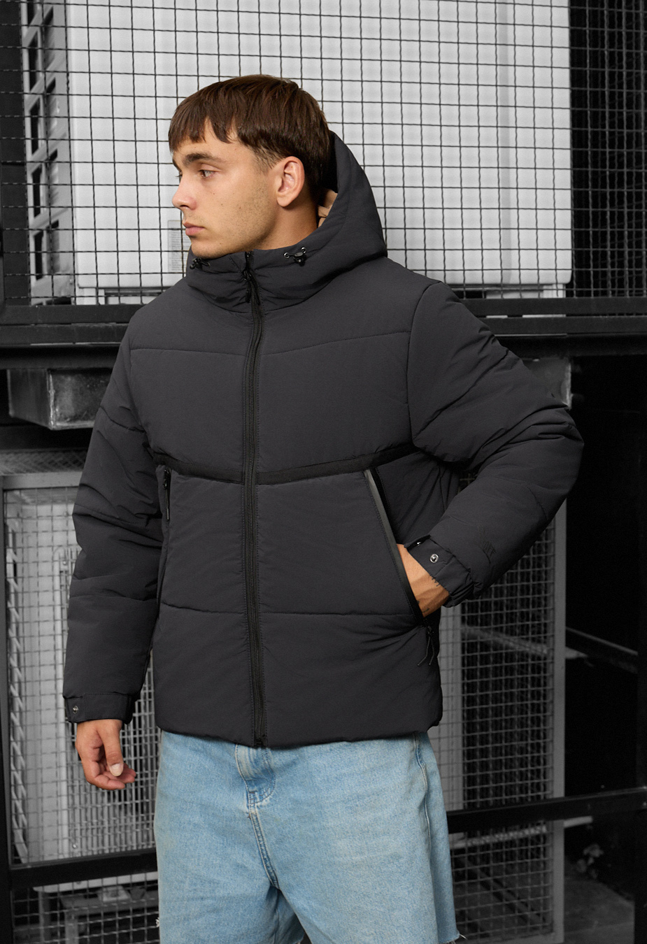 Kurtka zimowa Staff krix dark gray