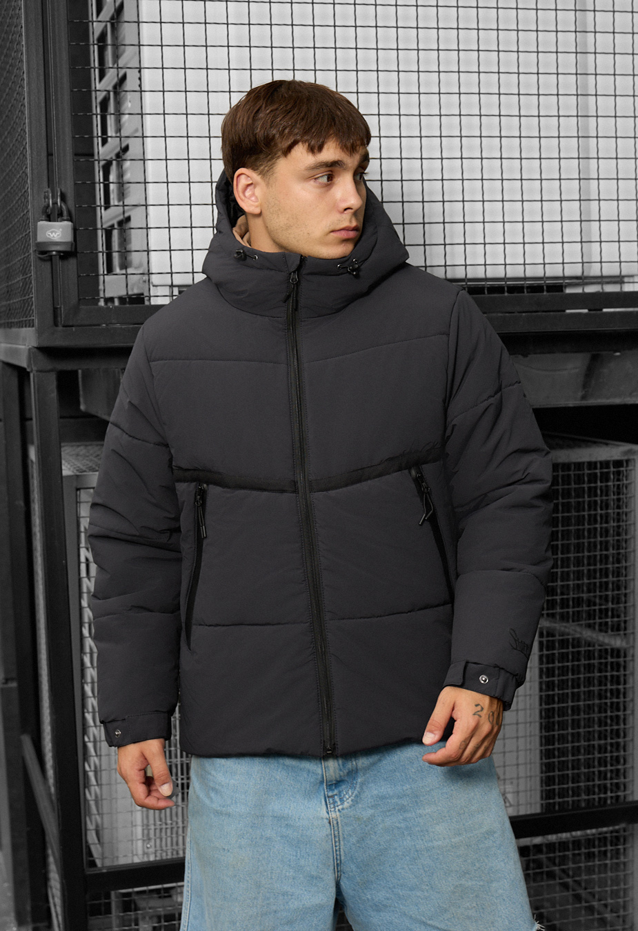 Kurtka zimowa Staff krix dark gray