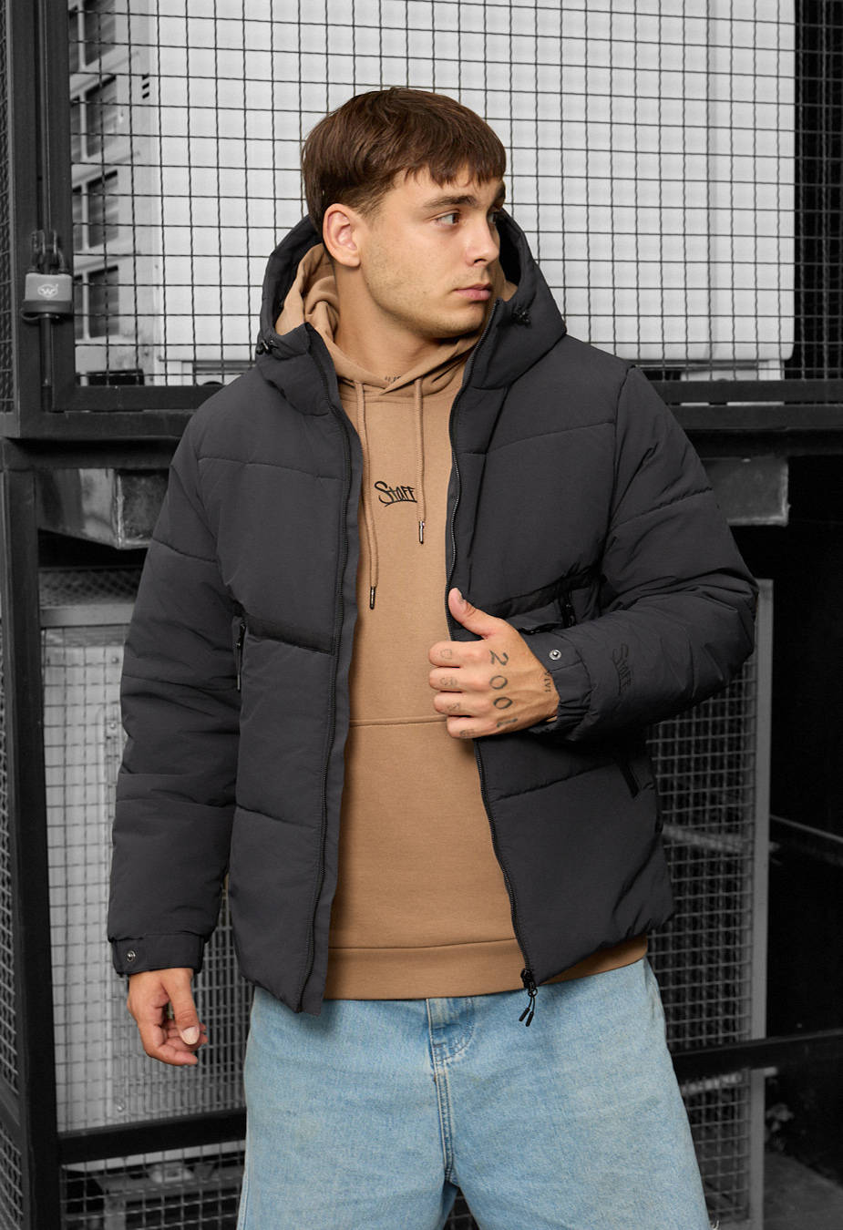 Kurtka zimowa Staff krix dark gray