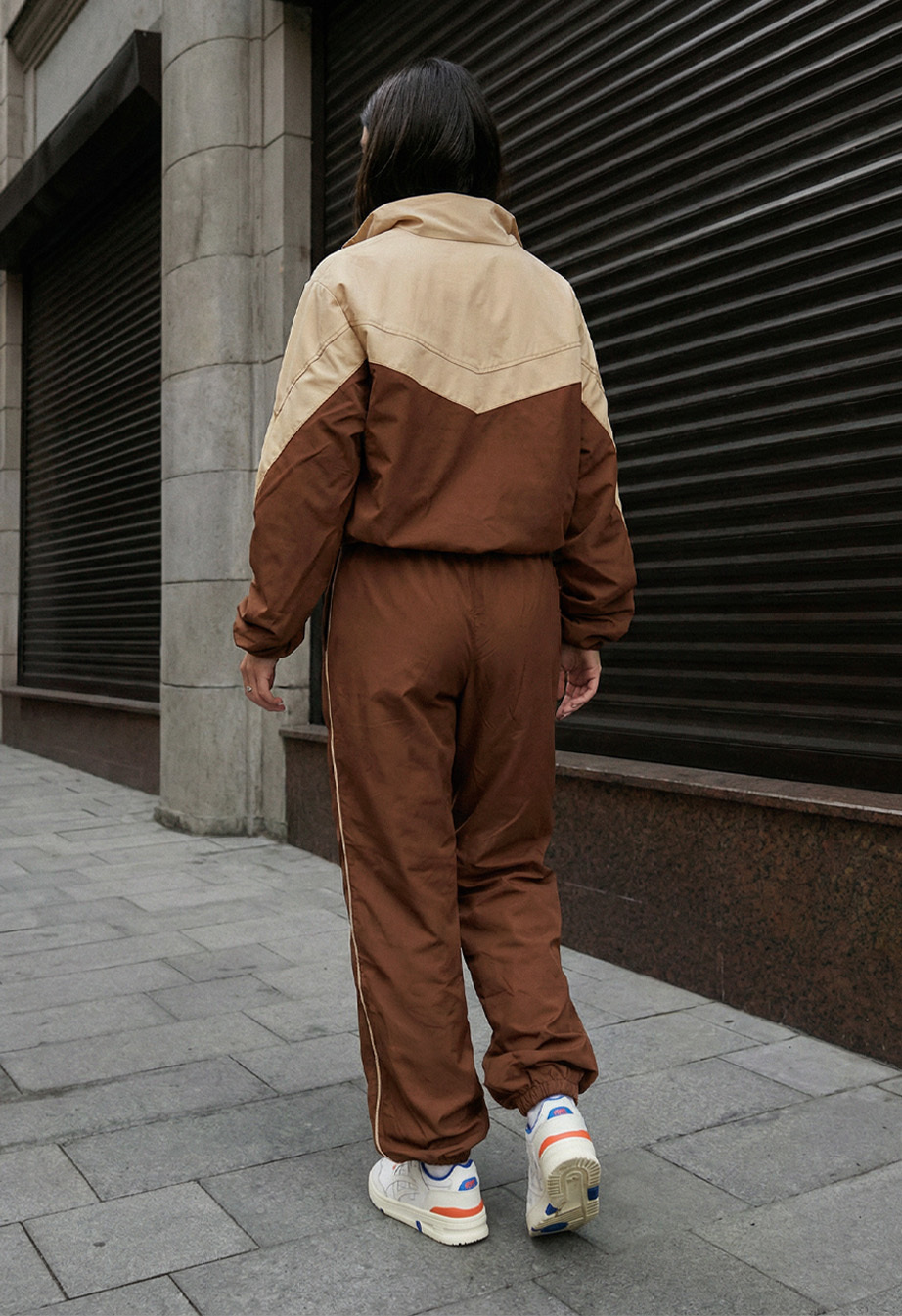 Dres Staff sim brown & beige oversize