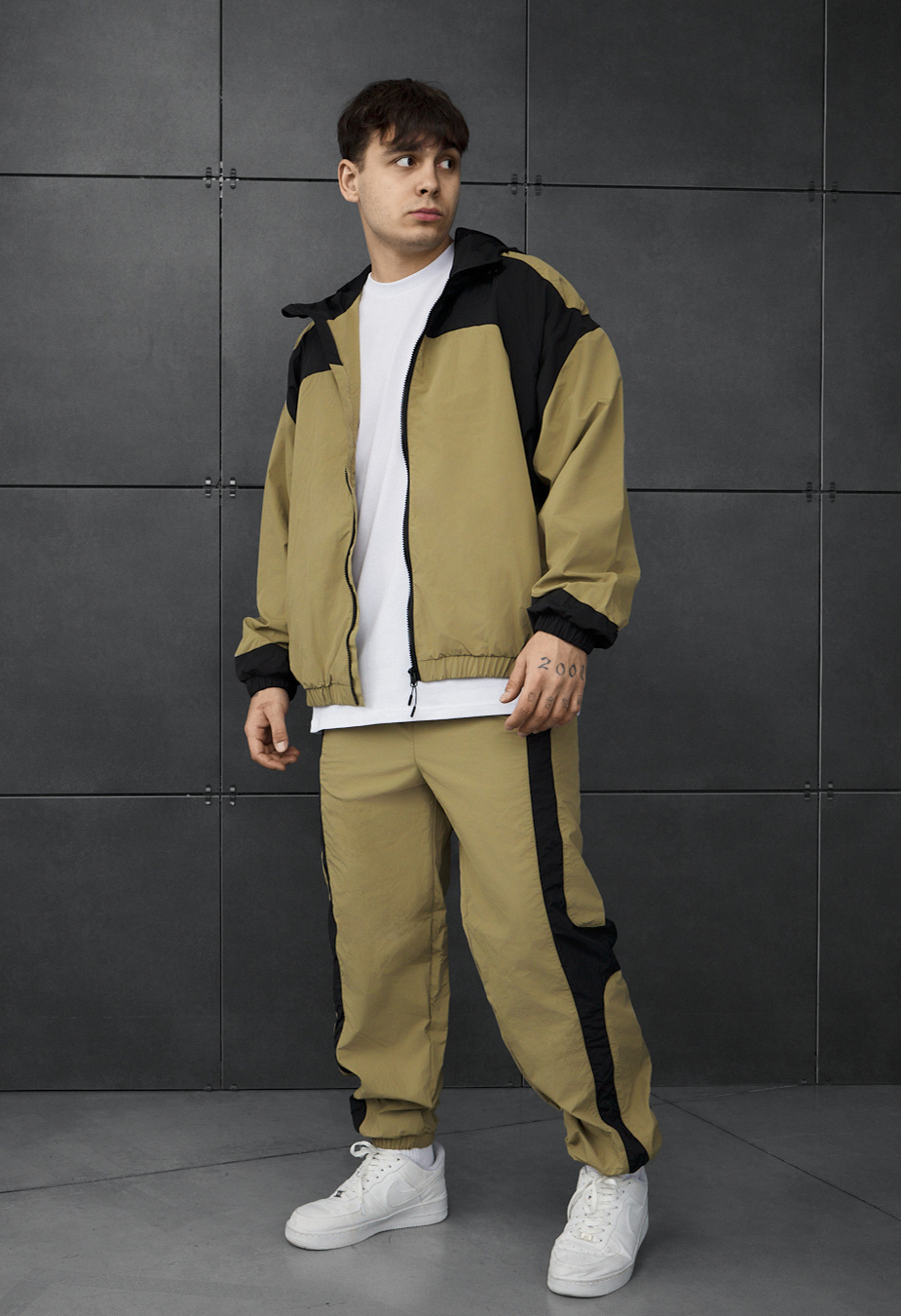 Dres Staff jan olive & black oversize
