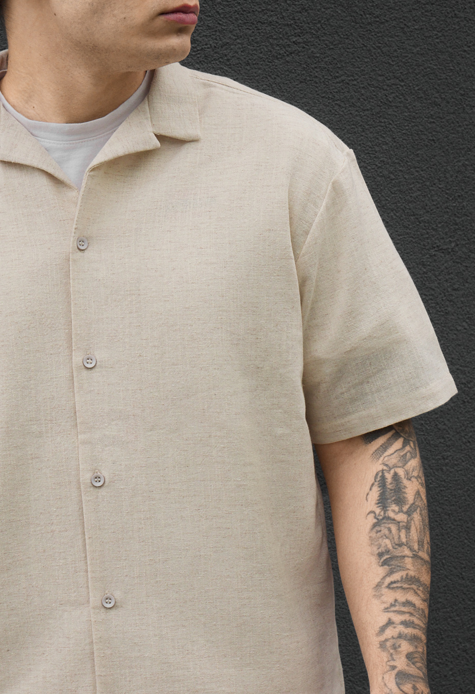 Komplet koszula + spodenki Staff ind beige